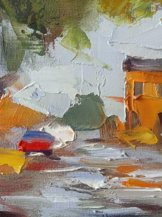 Дождь. Ул. Сельская. Алматы